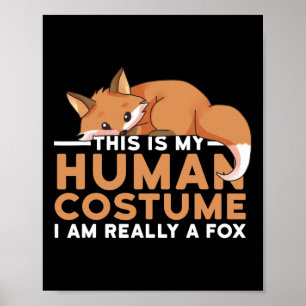Affiche C'est mon costume humain Je suis Vraiment un Hallo