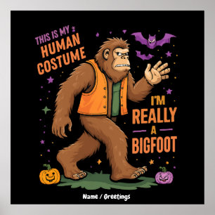 Affiche C'est mon costume humain Je suis vraiment un jeu d