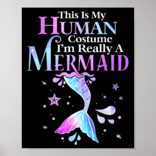 Affiche C'est mon costume humain Je suis vraiment une sall