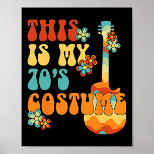 Affiche C'est mon costume les années 70 Fun Super de paix 