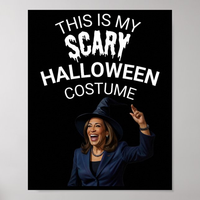 Affiche C'est mon déguisement effrayant d'Halloween Kamala (Devant)