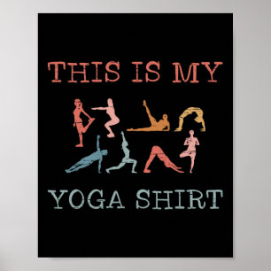 Affiche C'est mon design de yoga poses de yoga flux Vinyas