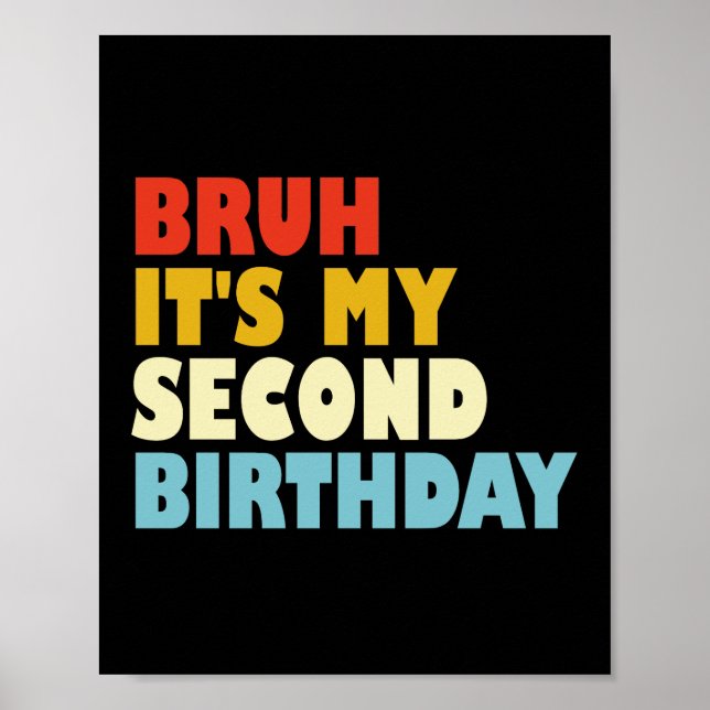 Affiche C'est mon deuxième anniversaire Drôle Enfants de 2 (Devant)