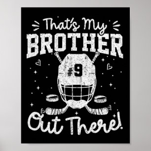 Affiche C'est mon frère là-bas Maillot de hockey numéro 9