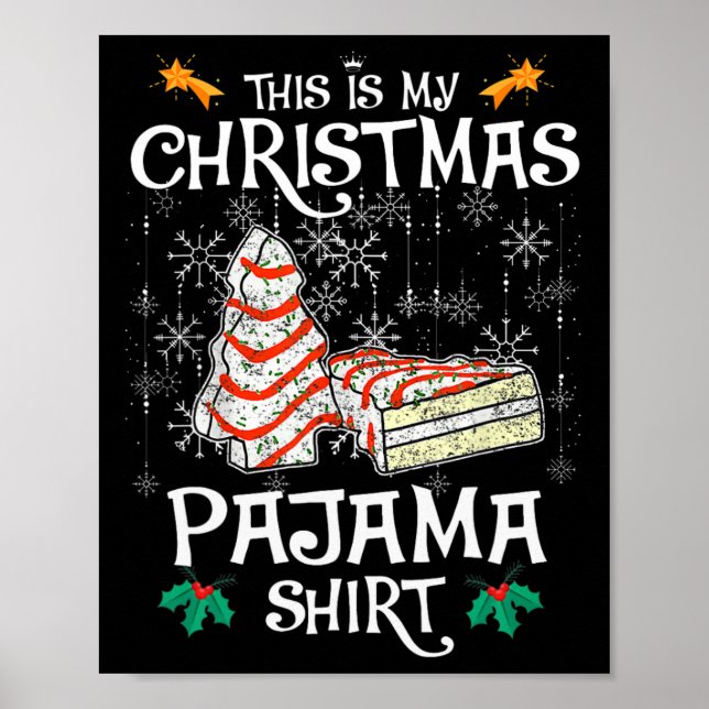 Affiche C'Est Mon Gâteau De Noël Fun Pajama De Noël (Devant)