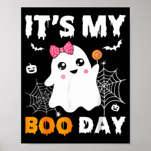 Affiche C'est mon jour de fantôme Halloween anniversaire f