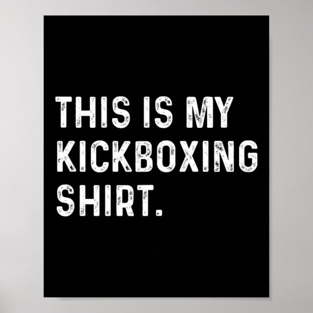 Affiche C'est mon maillot de kickboxing - Entraînement de  (Devant)