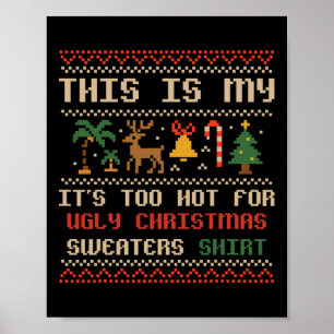 Affiche C'est mon Noël en juillet Été Hawaïen Chris