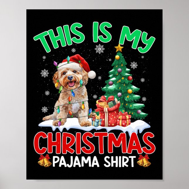 Affiche C'Est Mon Noël Pajama Apoo Amoureux de les chiens  (Devant)