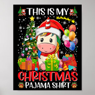 Affiche C'Est Mon Noël Unicorne Xmas Femmes Fami