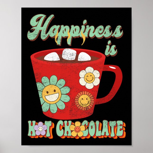 Affiche C'Est Mon Pajama De Noël Bonheur Chocolat Chaud (Devant)