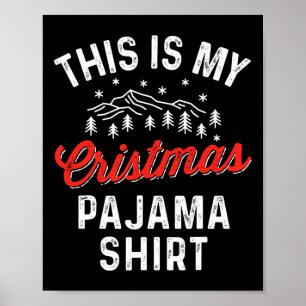 Affiche C'Est Mon Pajama De Noël Hommes Drôle Femmes Pj Xm