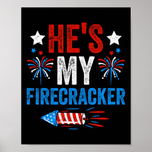 Affiche C'est mon pétard Couple homme et femme 4 juillet