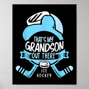 Affiche C'est mon petit-fils là-bas Athlète de hockey sur