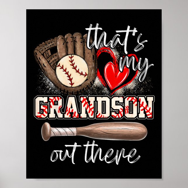 Affiche C'est mon petit-fils qui donne du baseball aux fem (Devant)