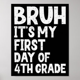 Affiche C'est mon premier jour de 4e rentrée scolaire