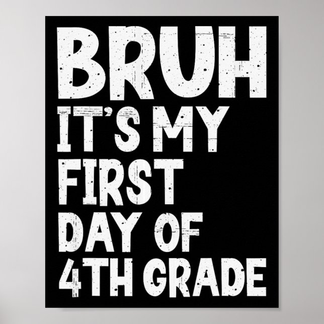 Affiche C'est mon premier jour de 4e rentrée scolaire (Devant)
