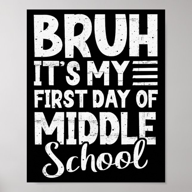 Affiche C'est mon premier jour de collège Retour à l'école (Devant)