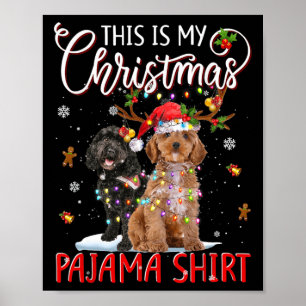 Affiche C'Est Mon Pyjama De Noël Apoo Lumières De Noël