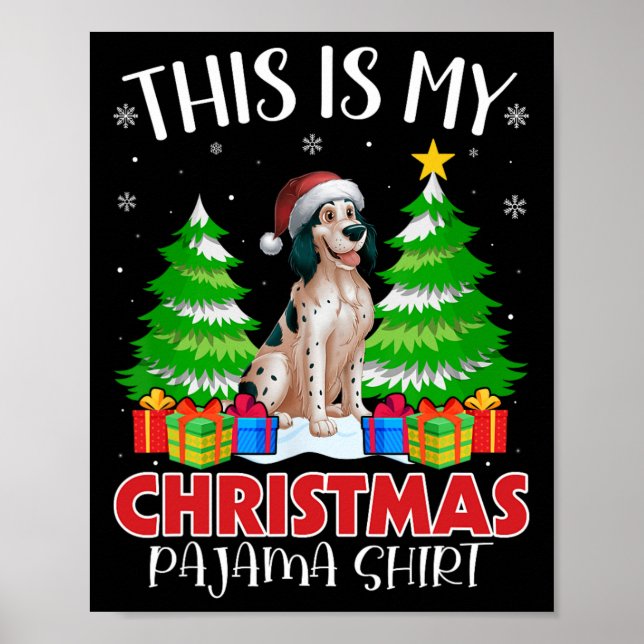 Affiche C'Est Mon Pyjama De Noël Chien Xma (Devant)