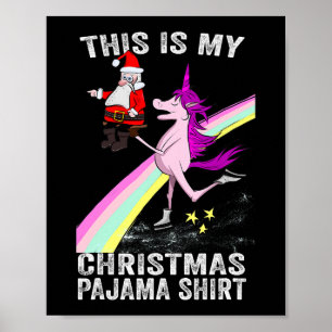 Affiche C'est mon pyjama de Noël, Noël, Noël, la Père Noël