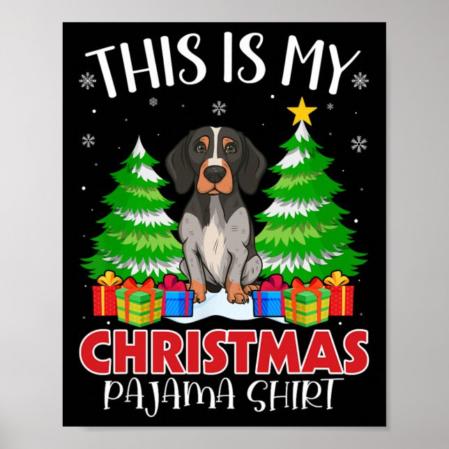 Affiche C'Est Mon Pyjama De Noël Pointer Chien Xm (Devant)