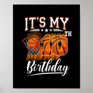 Affiche C'est mon thème d'anniversaire de 10 ans Sketll 10
