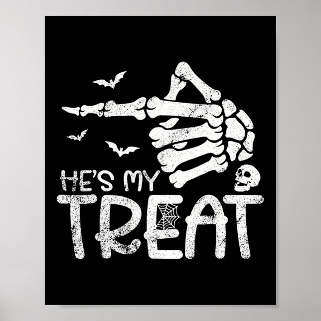 Affiche C'est mon traitement Skeleton main drôle Halloween (Devant)