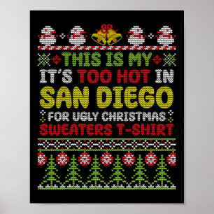 Affiche C'est mon trop chaud à San Diego, laide Christma