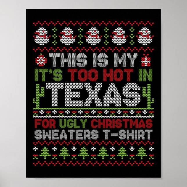 Affiche C'est mon trop chaud au Texas pour Christma laide (Devant)