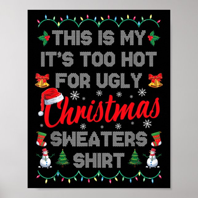 Affiche C'est mon trop chaud pour Noël laid S (Devant)