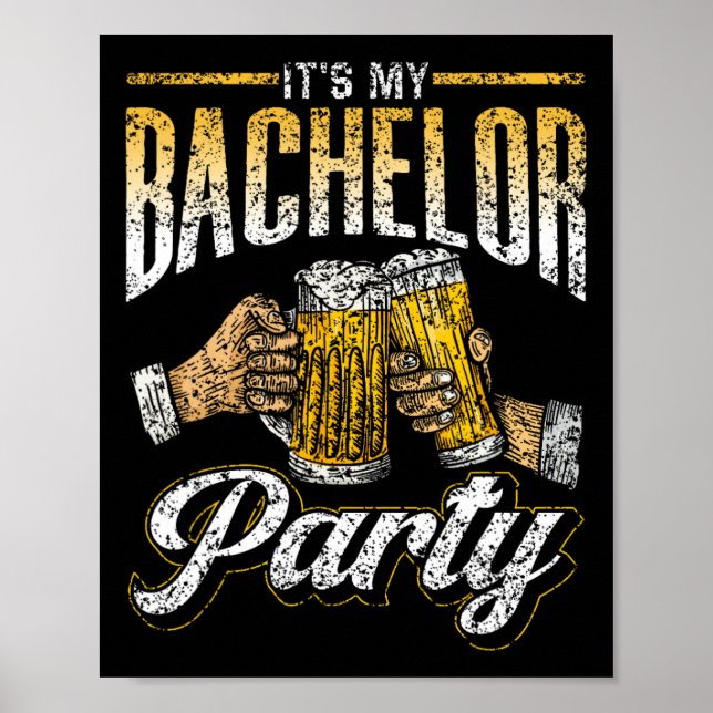Affiche C'est My Bachelor Party Bride Groom Team 1 (Devant)