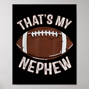 Affiche C'est My Nephew Football Tante Uncle Famille Jeu D