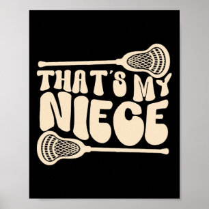 Affiche C'est My Niece Lacrosse Tante Of A Lacrosse Player