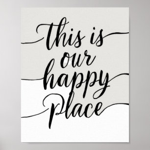 Affiche C'est notre endroit heureux