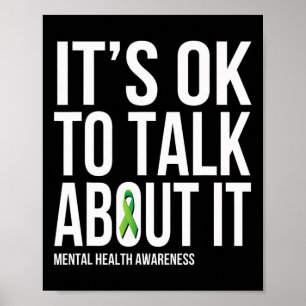 Affiche C'Est Ok De Parler De It Mental Health Sensibilisa