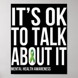 Affiche C'Est Ok De Parler De It Mental Health Sensibilisa