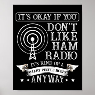 Affiche C'est Ok Quand Vous N'aimez Pas La Radio Amateur P
