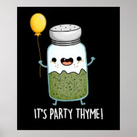 C'est Party Thyme Funny Herb Pun Dark BG