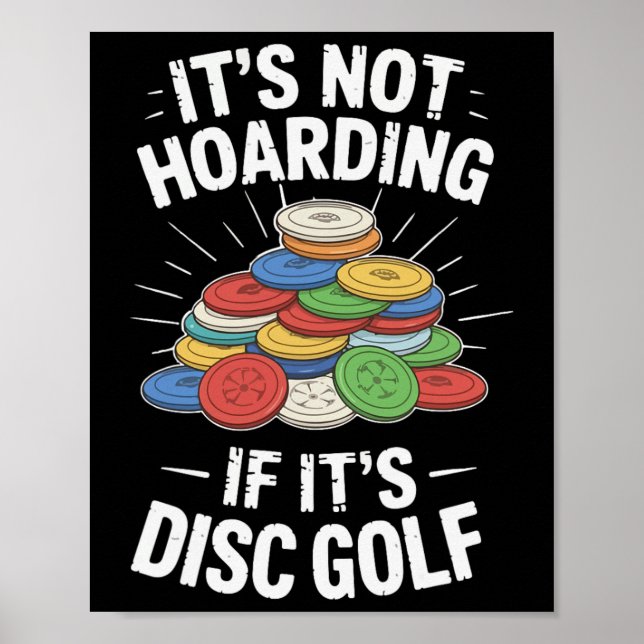 Affiche C'est Pas du Fouillis Si C'est Disc Golf Drôle Dis (Devant)