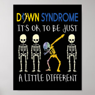 Affiche C'est pas grave d'être un syndrome de bas en bas