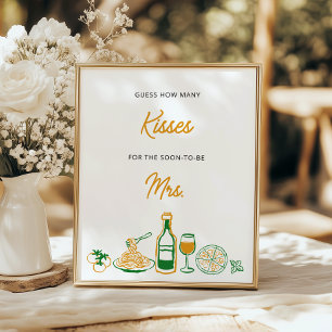 Affiche C'est plus rustique italien Devinez combien