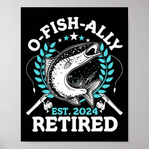 Affiche C'est poisson-neusement retiré Cadeaux de retraite