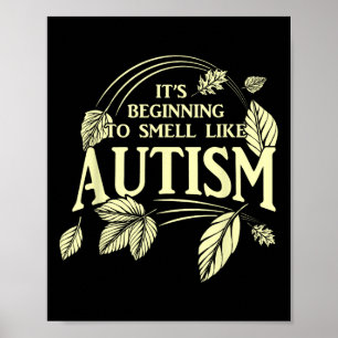 Affiche C'est presque l'autisme drôle Autiste Thanksgiving