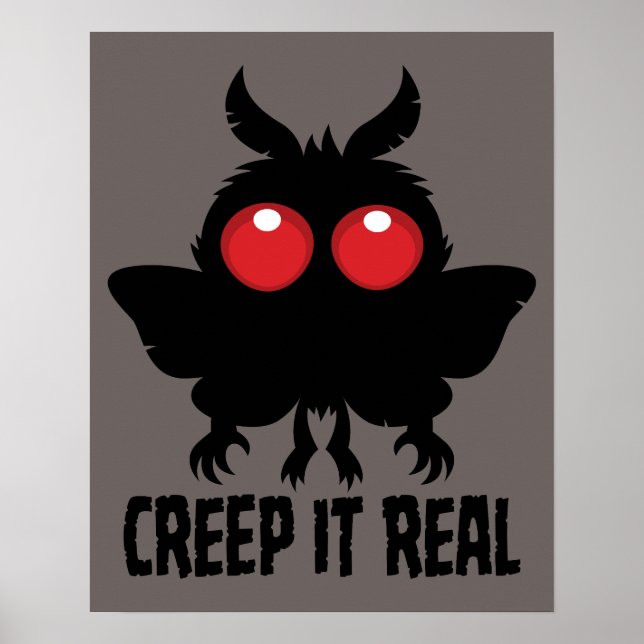 Affiche C'est réel, l'étrange Mothman, un cryptide mystéri (Devant)