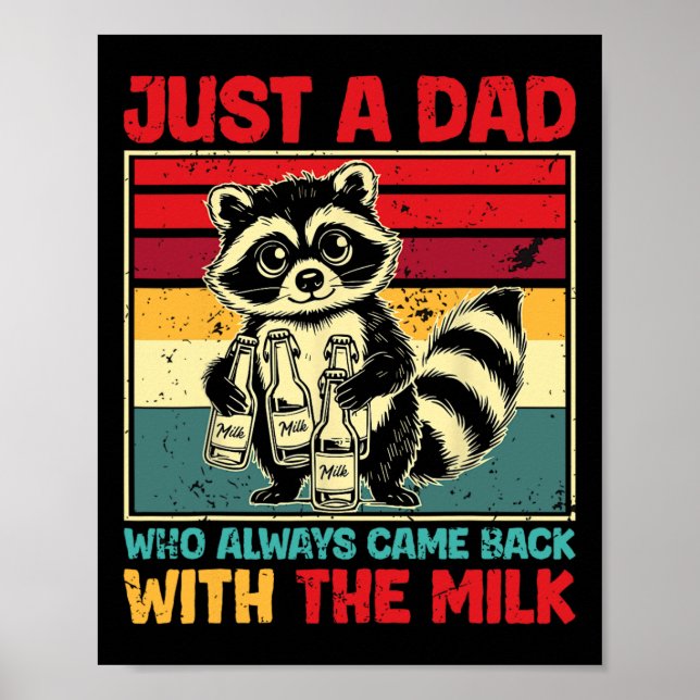 Affiche C'est revenu avec le lait Fête des pères  (Devant)