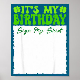 Affiche C'est super c'est mon signe d'anniversaire de la S