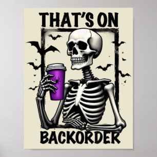 Affiche C'est sur le backorder Halloween pharmacie technol
