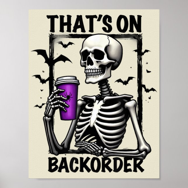 Affiche C'est sur le backorder Halloween pharmacie technol (Devant)