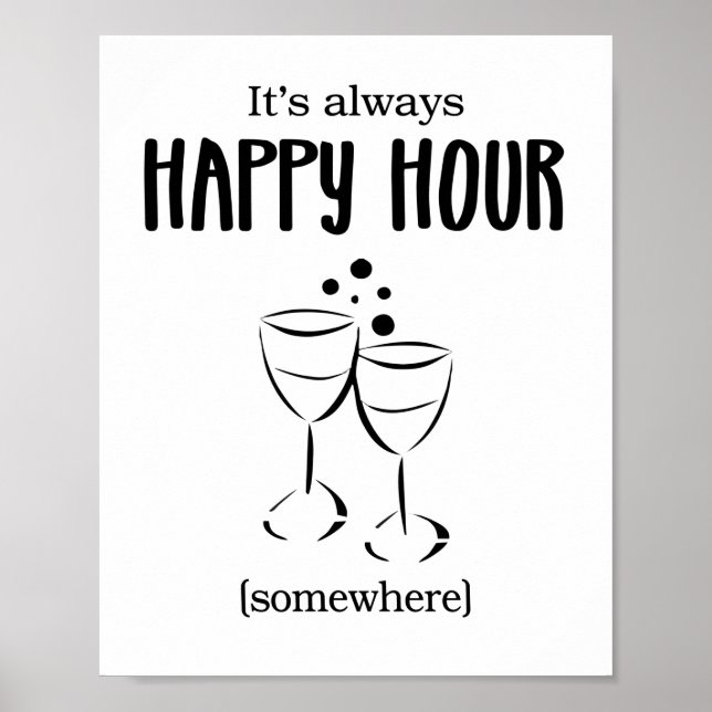 Affiche C'est toujours de l'Happy Hour Quelque part Cockta (Devant)